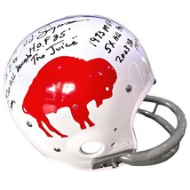 OJ Simpson Signed Career Stats Inscribed Bills TK 1965-73 Helmet COA JSA... - $2,499.95