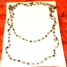Beautiful vintage double chain dainty necklace - £18.96 GBP