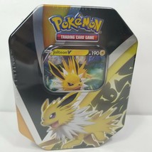 Pokémon TCG: Eevee Evolutions Tin Jolteon V 4 Booster Packs New Sealed - £25.03 GBP