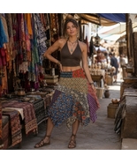 NWT Cotton Patchwork Pixie Skirt-Size L/XL - $48.00