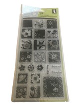 Inkadinkado Clear Stamps Flower Garden Flower Squares Rose Spring Beauty Set 23 - $7.99