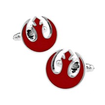 Rebel Alliance Cufflinks Star Wars Movie Fan Red Symbol Emblem New W Gift Bag - $11.95