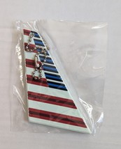 Cutom American Airlines Tail On Small Chain Decorative Bag Tag, New - £9.55 GBP