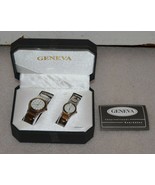 Geneva Matching Men &amp; Women Quartz Water-resistant Watch Set Model 11599 - £60.11 GBP