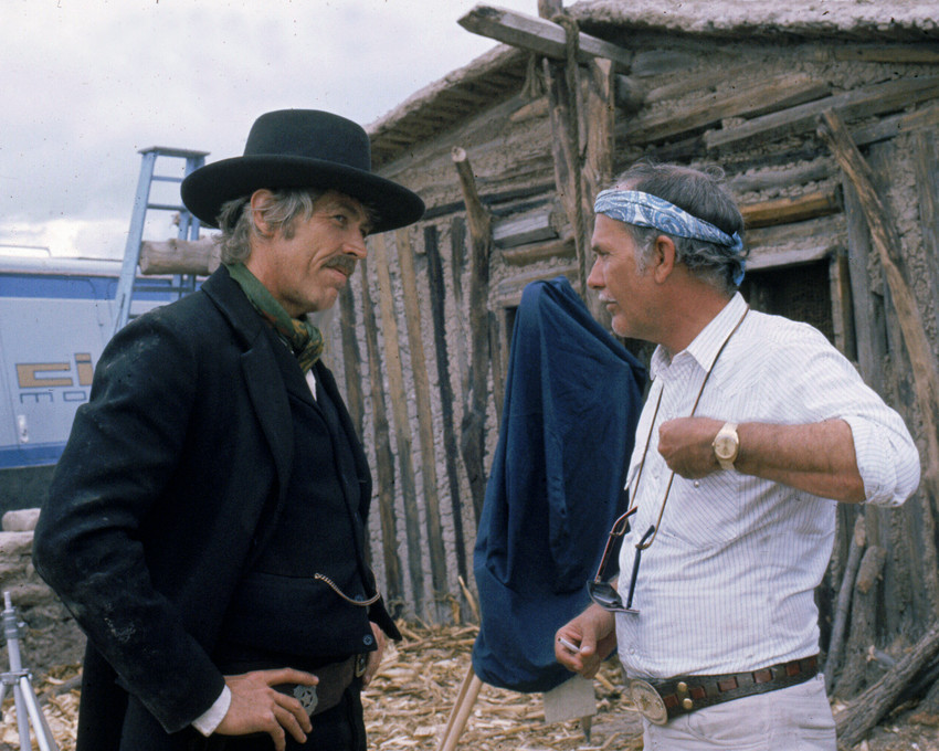 SAM PECKINPAH JAMES COBURN PHOTO PAT GARRETT BILLY KID