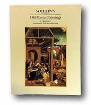 Rare Sothebys Old Master Paintings London December 1990 Auction (Catalog)-Good [ - £22.45 GBP