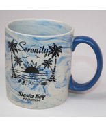 Serenity Siesta Key Florida Coffee Mug Blue Tea Cup Palm Trees Sun Sand ... - €8,85 EUR