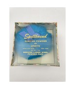 Vintage Spellbound Blue Dusting Powder by Lynette w Lamb’s Wool Puff NOS... - $37.68 CAD