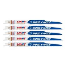 LENOX LUMBERWOLF 9 in. Bi-Metal Reciprocating Saw Blade 6 TPI 5 pk - $20.95