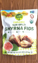 ORGANIC SUN-DRIED SMYRNA FIGS 40 OZ VEGAN ,NO SUGAR ADDED - £21.32 GBP