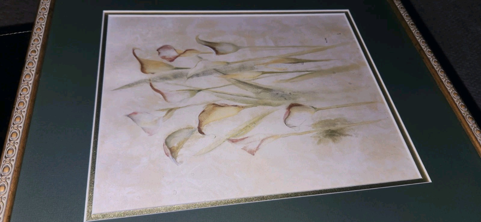 Vintage Cheri  Blum Framed Lilies Print Wall Decor 18x15 Inch Classic Look Item image 7