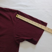 Carhartt K87 PRT Original Fit Crewneck Mens Burgundy Cotton T-Shirt Pocket Sz XL image 14