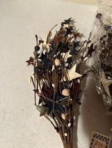 3 Americana Berry Stems with tin Stars image 3
