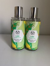 The Body Shop Lime &amp; Matcha Hair &amp; Body Mist Spray 5 oz Lot Of 2 - $47.51