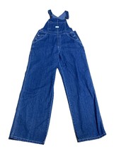 Vintage 90s Old Navy Brand Carpenter Mens Blue Denim Overalls Size Médium - $613.64 MXN