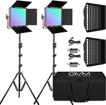 Gvm 1200D Rgb Led Video Light, 50W Video Lighting Kit With App Control, 3200K-56 - £581.17 GBP