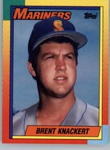 1990 Topps Traded 52T Brent Knackert Rookie Seattle Mariners - £0.77 GBP