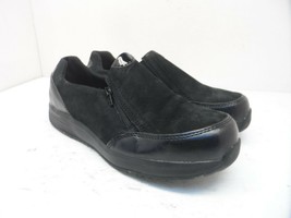 Rockport Work Women&#39;s Slip-On truStride Steel Toe Work Shoes Black Size 9.5W - £45.03 GBP