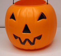 Halloween Jack o Lantern Pumpkin Bucket Blow Mold General Foam Plastics Trick - £9.79 GBP