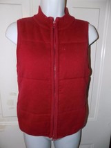 American Eagle Outfitters Red Zip Up Vest Size S Euc - £17.05 GBP