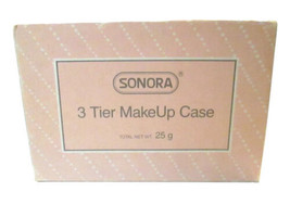 Vtg SONORA 3 Tier Makeup Case Rare Collection Plastic Used (Collectible Value) - £11.79 GBP