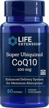 NEW Life Extension Super Ubiquinol CoQ10 Non-GMO 100 mg 60 Softgels - £33.86 GBP