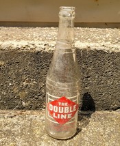 Vintage The Double Line Soda Bottle Durham North Carolina 12 Fl Oz - £15.56 GBP