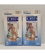 JOBST UltraSheer Thigh High CT 15-20mmHg Stockings Sil. Dot Band Medium Natural - $755.12 MXN