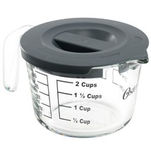 Oster Coolidge 16 Ounce Glass Measuring Cup with Lid in Gray - $781.36 MXN