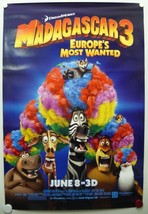 MADAGASCAR 3: EUROPE&#39;S MOST WANTED 2012 Ben Stiller, Tom McGrath-One Sheet - £15.57 GBP