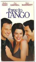 THREE to TANGO (vhs) *NEW* Matthew Perry of Friends, Neve Campbell of Scream 1-4 - £4.69 GBP
