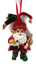 Kurt Adler Sparkly Elf Ornament (3.5) - £11.72 GBP