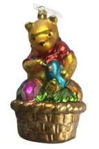 Christopher Radko Easter Winnie The Pooh Christmas Ornament Disney Eggs Box Tag - £56.83 GBP