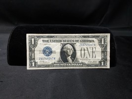 1928 A $1 Dollar Silver Certificate Blue Seal Note “Funnyback” - $39.84