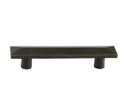 Emtek Sandcast Pyramid 6 Inch Center to Center Bar Cabinet Pull Model 86331MB - £18.50 GBP