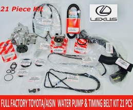 New Lexus GS300 2002 To 2005 Full Factory Toyota 21 Pcs Timing Belt Kit W Pump - £445.81 GBP