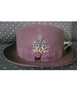Stacy Adams  Wool Felt Fedora Hat Brown Medium - $804.40 MXN