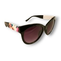 Women&#39;s Retro Black Floral Cat Eye Fashion Sunglasses - $21.85