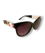 Women&#39;s Retro Black Floral Cat Eye Fashion Sunglasses - $21.85