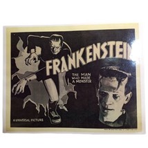 Frankenstein (1938) Black &amp; White 7.5”x11&quot; Laminated Mini Movie Poster P... - $9.99