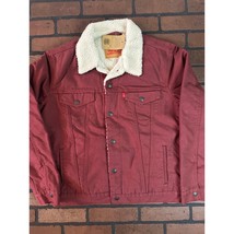 Levi&#39;s Rouge Jeans Veste Avec Sherpa Intérieure - $54.45