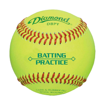 Diamond DBPY Optic Yellow Batting Practice Baseballs, 1 Dozen - $64.99