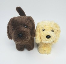 2 American Girl Doll Dogs Honey Golden Retriever Chocolate Stuffed Animal Plush - £18.98 GBP