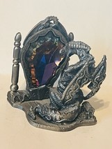 Pewter dragon figurine magic wizard Reflections rawcliffe SIGNED Mark Lo... - £116.25 GBP