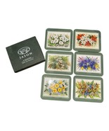 Jason Cork Back Drink Coaster Box Set 6 Native Bouquet New Zealand Recta... - $15.69