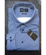 HUGO BOSS Herren Ronni Sharp Passform Performance Stretch Business Hemd Groß 3XL - $87.71 CAD