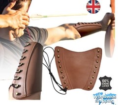 Bracer traditional arm guard made of high quality cow leather. - £14.91 GBP