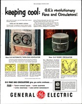 1952 General Electric GE Vintage Print Ad Fans and circulations d3 - £18.64 GBP