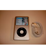 APPLE  iPOD CLASSIC  7TH GEN.  CUStOM  SILVER  120GB...NEW  BATTERY... - $249.99