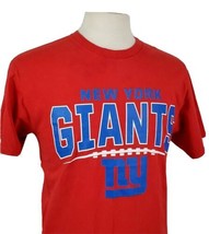 New York Giants T-Shirt Medium NFL Team Apparel Red Cotton Football NY NFC - $13.99